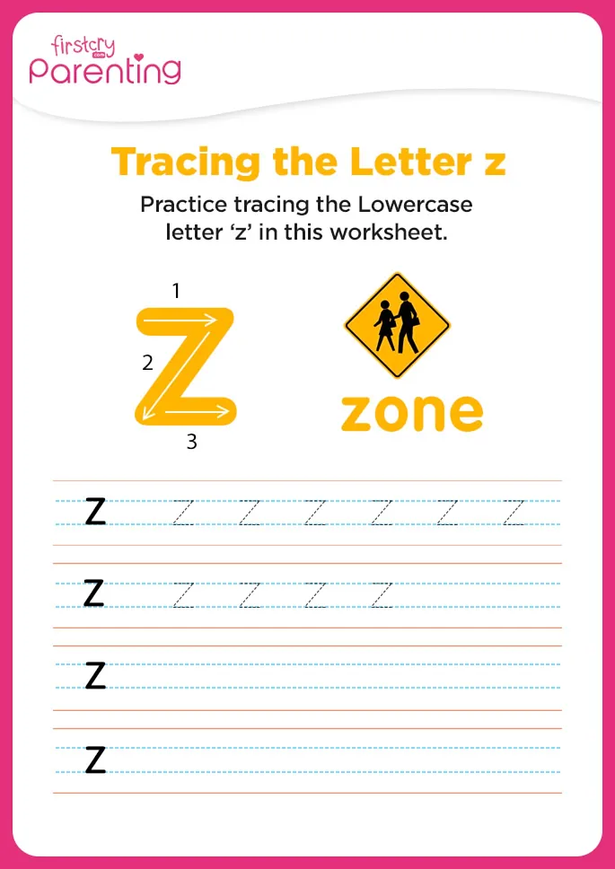 z for zone worksheet