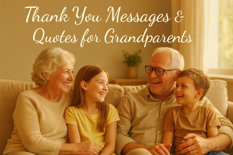 150+ Thank You Messages & Quotes for Grandparents