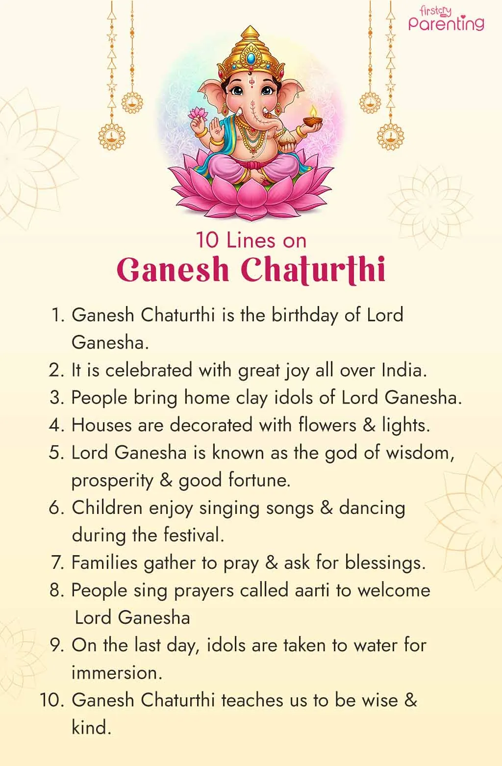 10 Lines on Ganesh Chaturthi