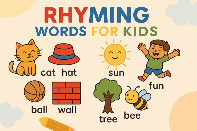 Rhyming Words for Kids With Examples & Learning Activities