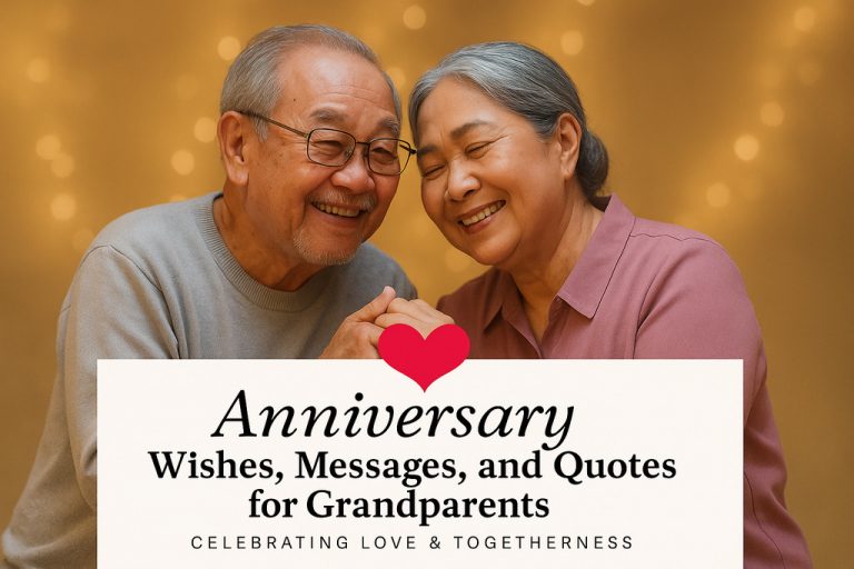 120+ Best Anniversary Wishes, Messages, and Quotes for Grandparents