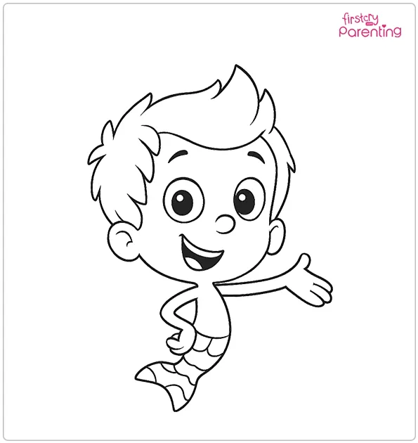 Bubble Guppies Gil Coloring Page