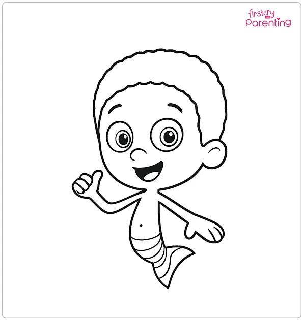 Bubble Guppies Goby Coloring Page