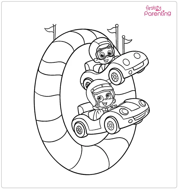 Car from Bubble Guppies Coloring Page