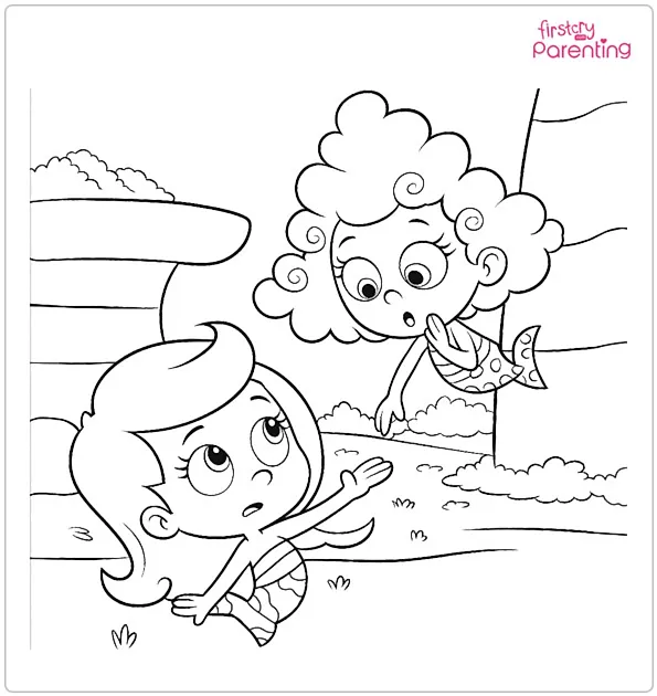 Molly And Deema Coloring Page