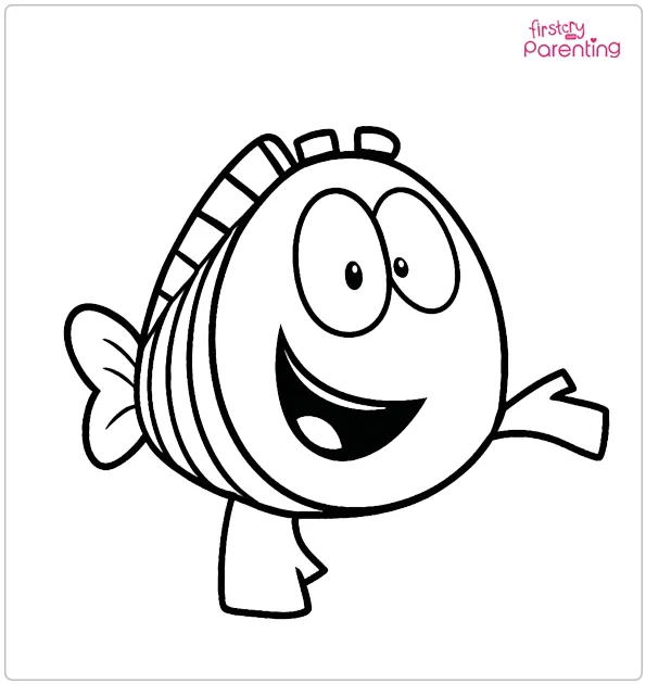 Mr. Grouper from Bubble Guppies Coloring Page
