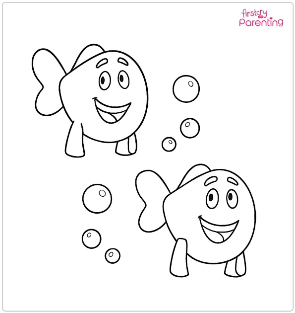 The Little Fish from Bubble Guppies Coloring Page