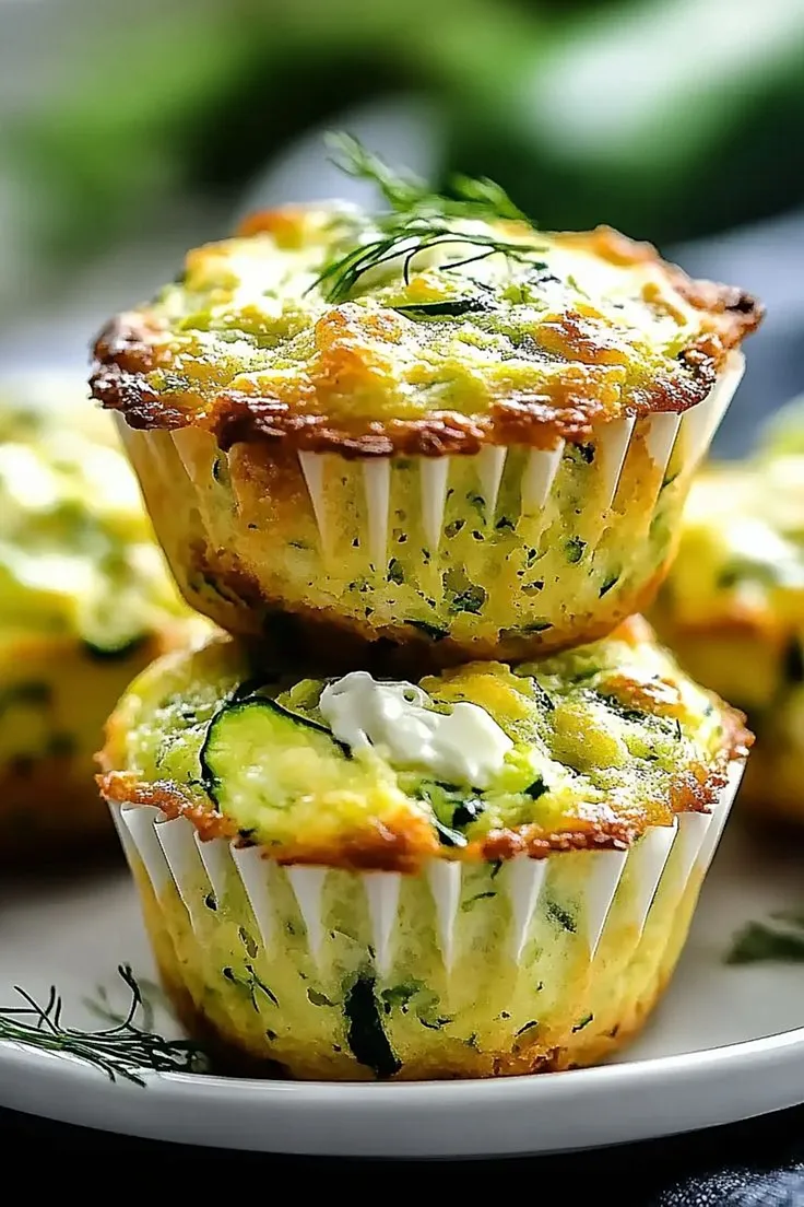Zucchini & Sour Cream Muffins Zucchini & Sour Cream Muffins
