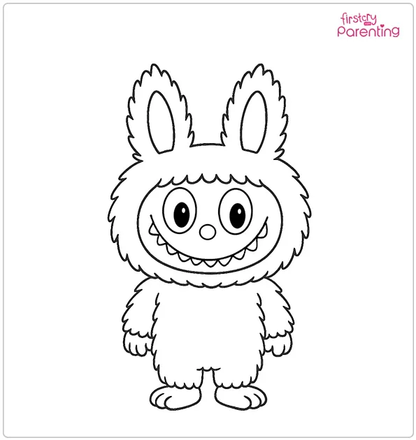 Cute Labubu Coloring Page