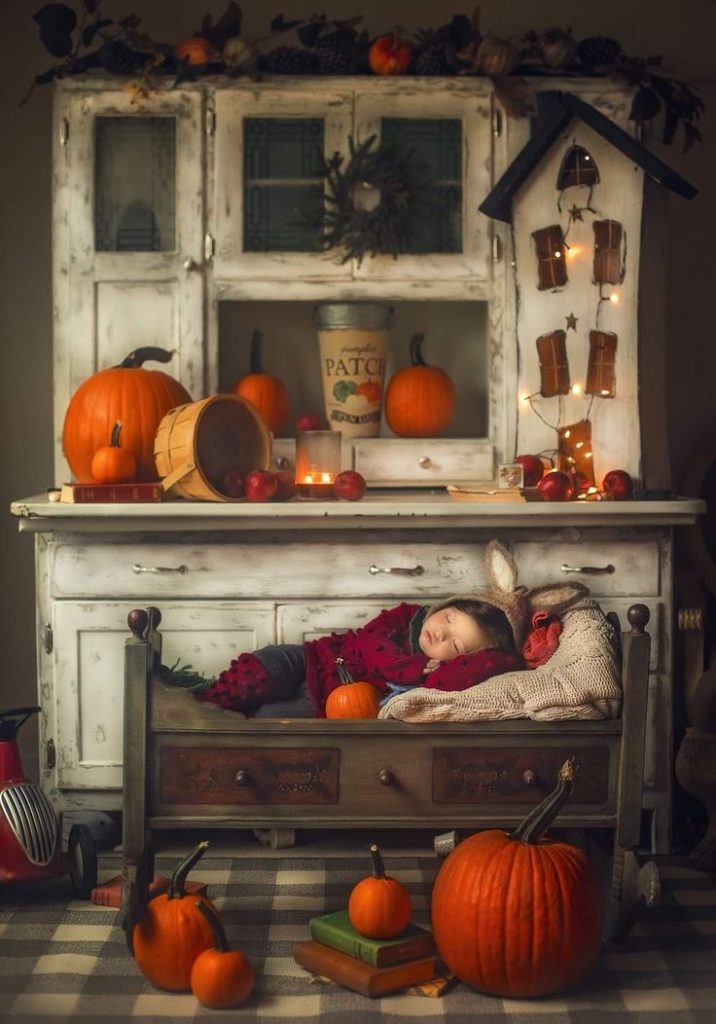 baby fall photoshoot ideas fireplace flow