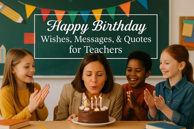 150+ Happy Birthday Wishes, Messages, & Quotes for Teachers