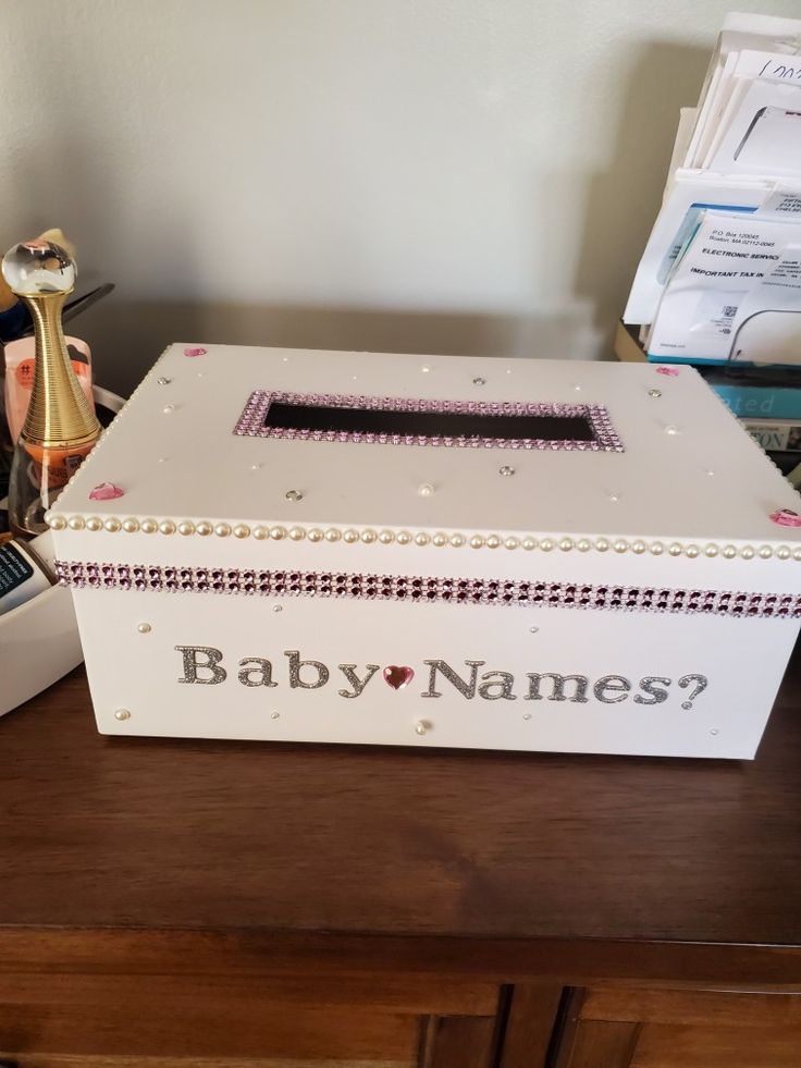 Baby Name Idea Box baby shower alternative