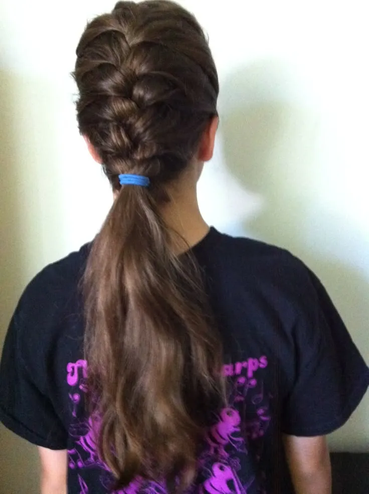 Single French Half Braid Single French Half Braid