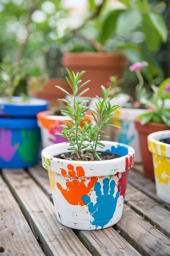 Flower Pot Painted by Granddaughter