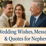 120+ Wedding Wishes, Messages & Quotes for Nephew