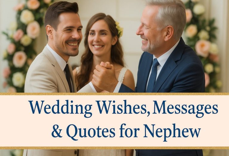 120+ Wedding Wishes, Messages & Quotes for Nephew