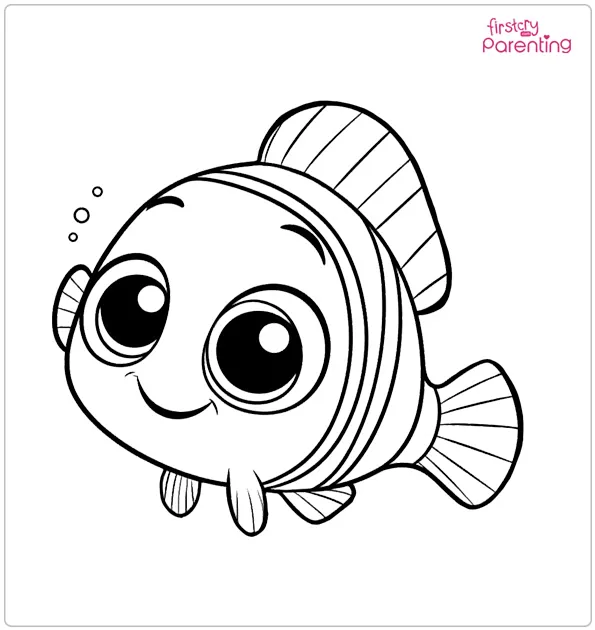 Cute Nemo Coloring Page