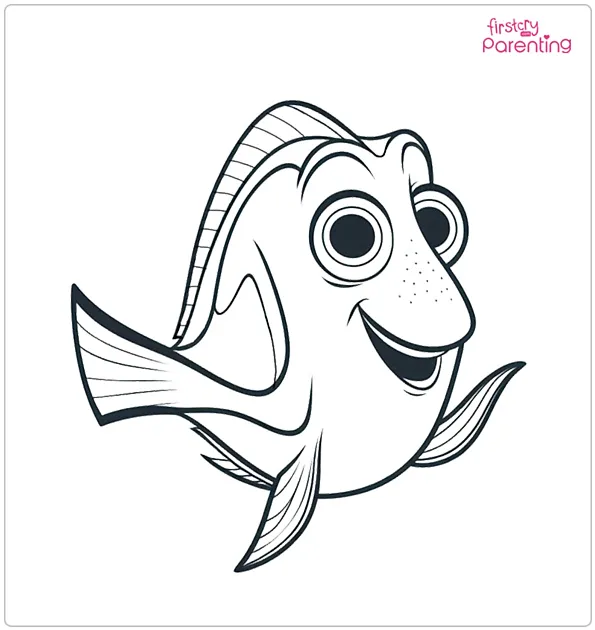 Dory Talking Coloring Page