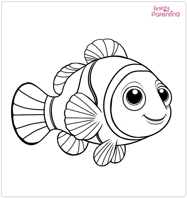 Nemo the Clownfish Coloring Page
