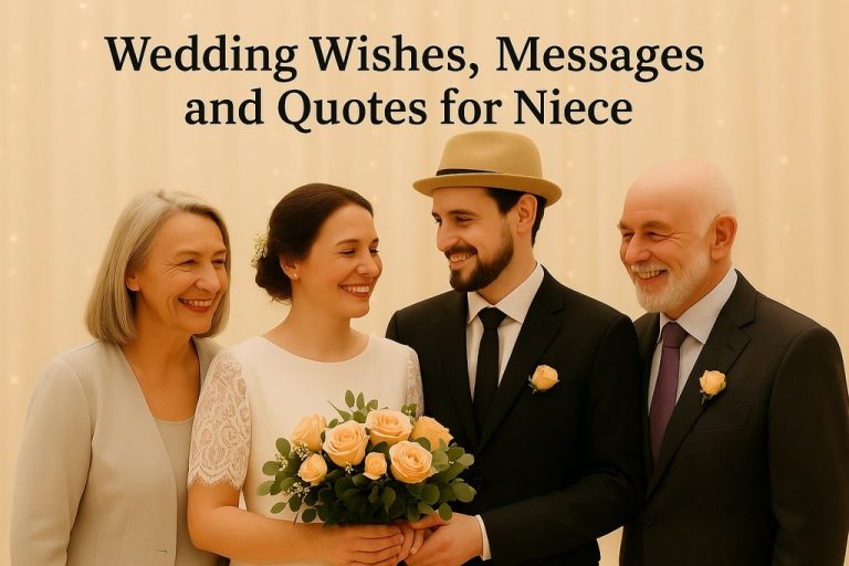 190+ Wedding Wishes, Messages, and Quotes for Niece