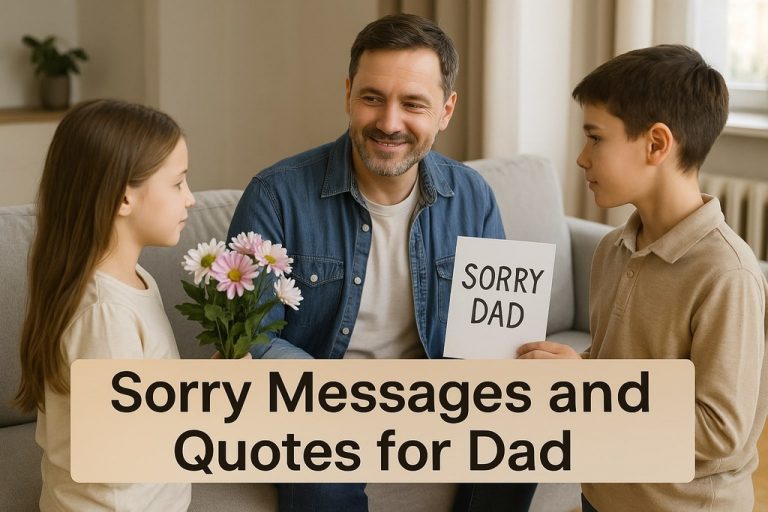 100+ Sorry Messages and Quotes for Dad