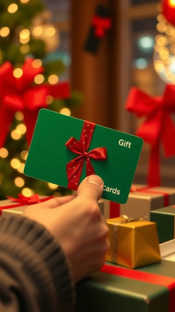 Gift Cards to His Favourite Store