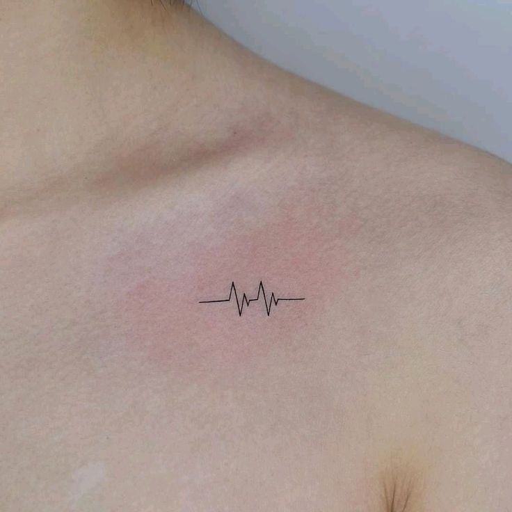 Heartbeat Line tattoo
