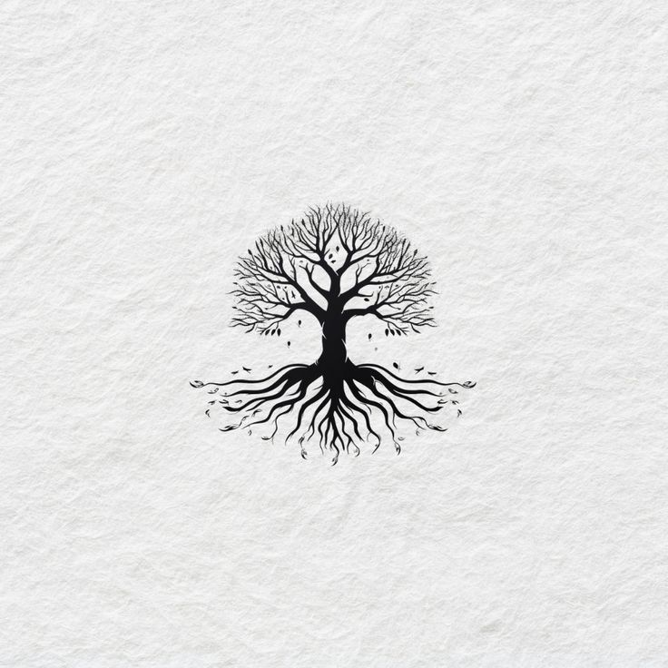 Tree with Roots tattoo
