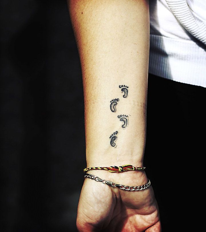Tiny Footprints in Pairs tattoo