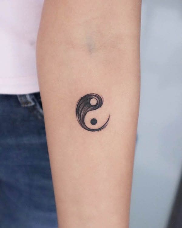 Yin and Yang Symbol tattoo