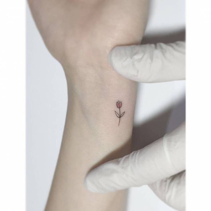 Miniature Flower Bud tattoo