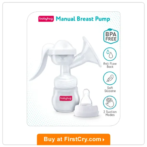 Babyhug Manual Breast Pump With Two Suction Mode