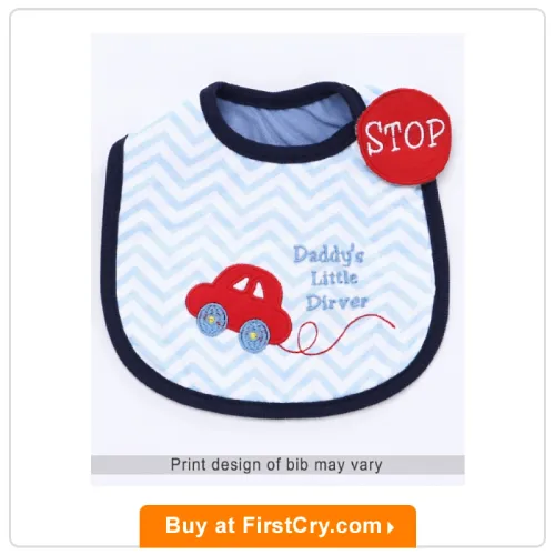 Babyhug Knitted Velcro Bib