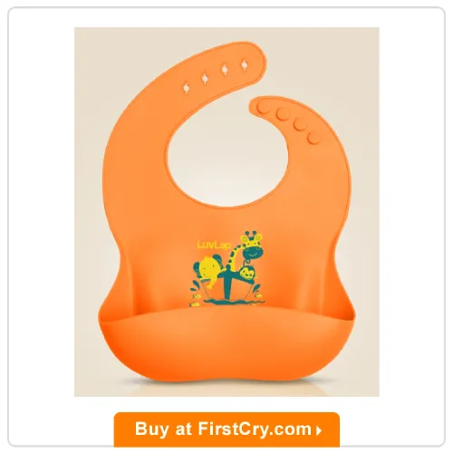 LuvLap Silicone Baby Bib