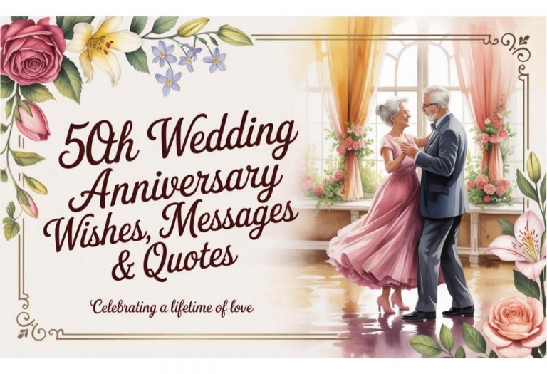 50th Anniversary Wishes, Messages & Quotes