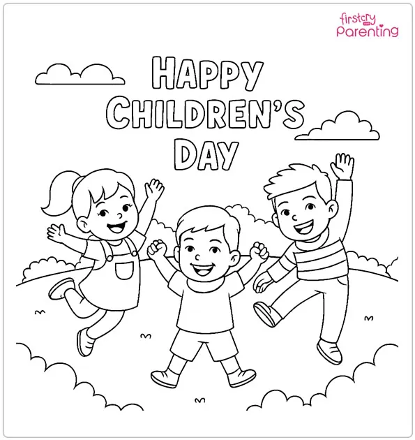 Children’s Day Coloring Page