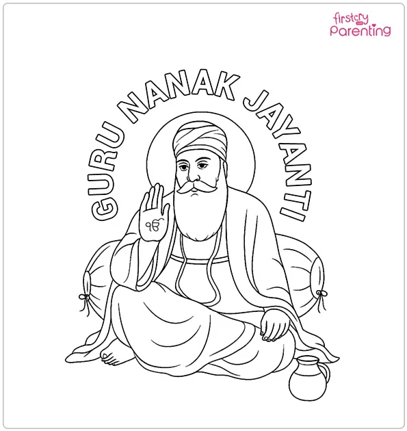 Guru Nanak Jayanti Coloring Page