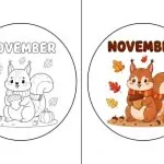 November Coloring Pages - Free Printable Sheets & Pictures