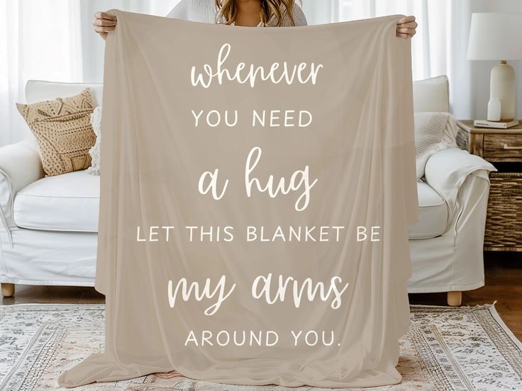 Cosy Blanket With a Sweet Message