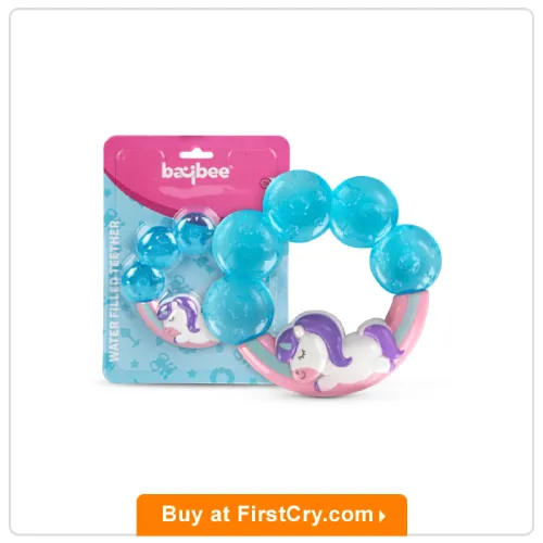 Baybee Unicorn Natural Water Filled Silicone Teether