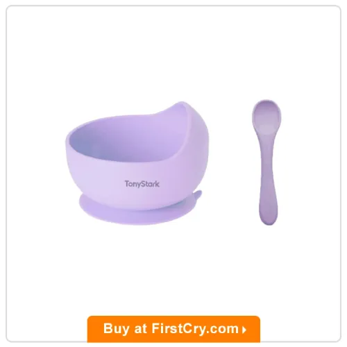 Tony Stark Silicone Bowl & Spoon