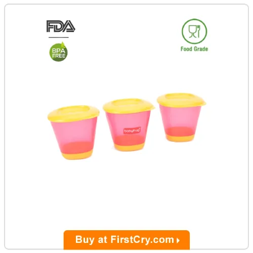 Babyhug 150 ml Weaning Pots Babyhug 150 ml Weaning Pots
