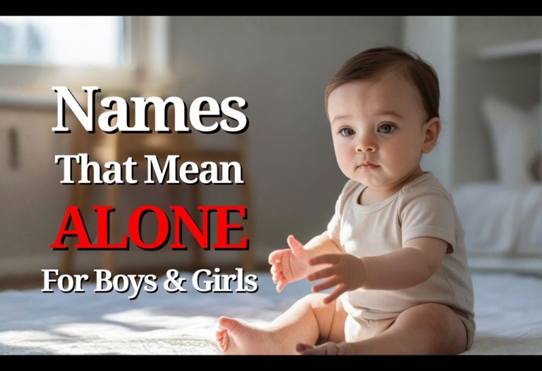 120 Baby Names That Mean Alone for Boys & Girls