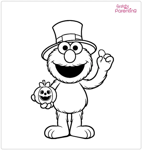 Elmo Halloween Coloring Page Elmo Halloween Coloring Page