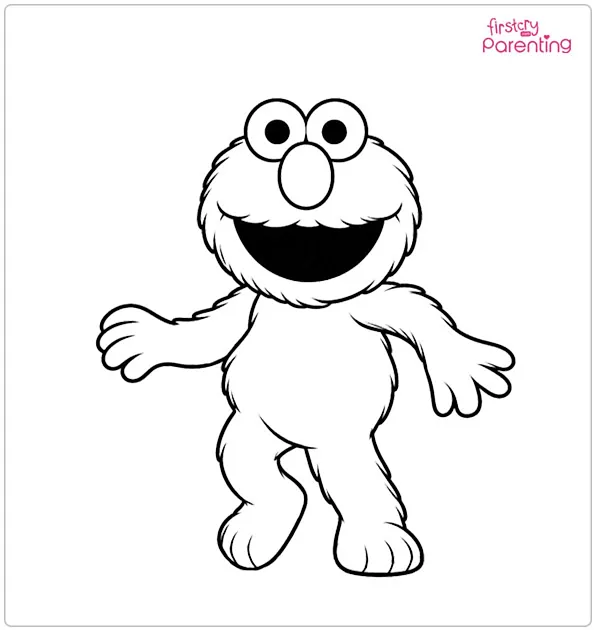 Jumping Elmo Coloring Page Jumping Elmo Coloring Page