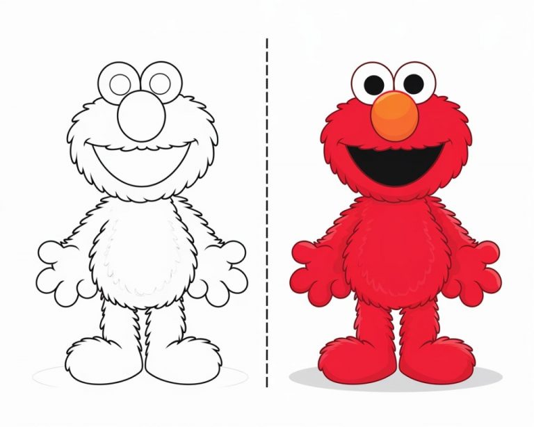 Elmo Coloring Pages - Free Printable Pictures of Elmo