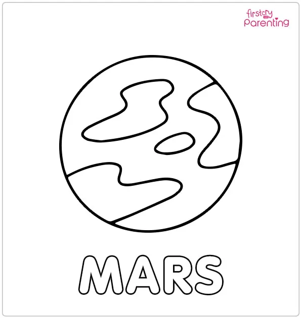 Mars Coloring Page