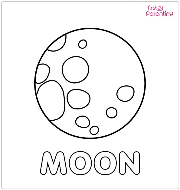 Moon Coloring Page