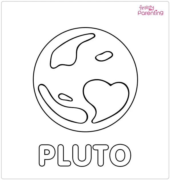 Pluto System Coloring Page