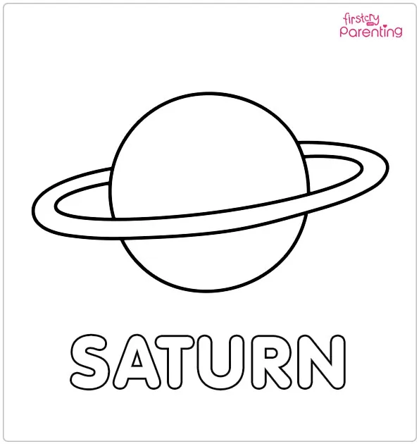Saturn Coloring Page